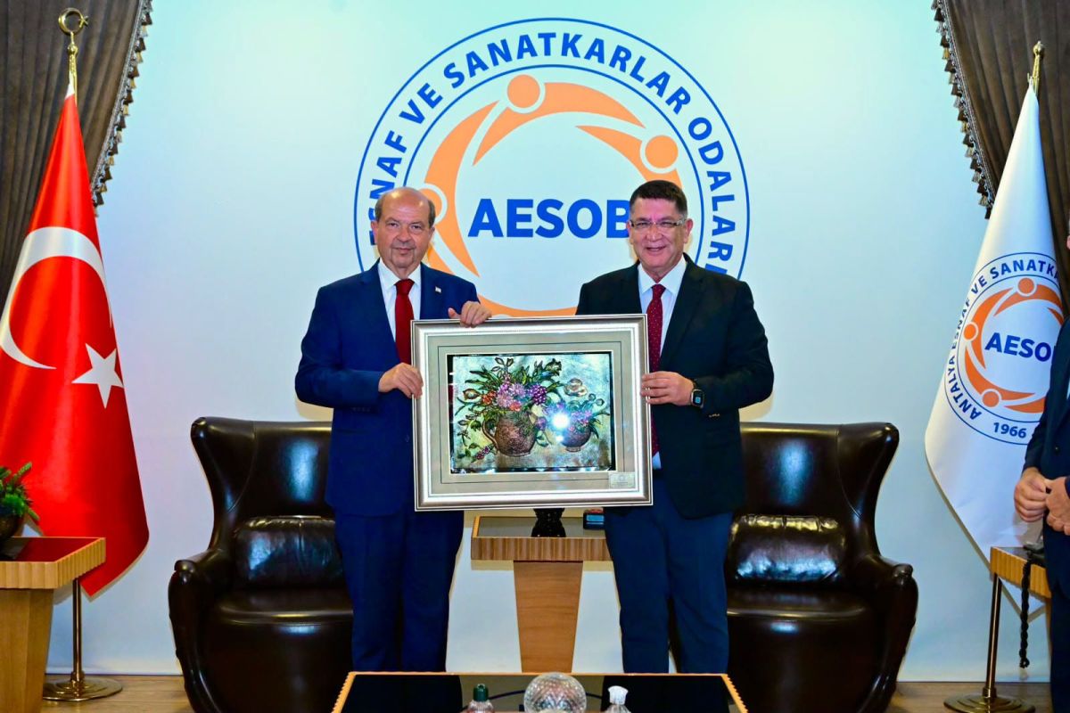 KKTC 5. Cumhurbaşkanı Ersin Tatar'dan AESOB'a Anlamlı Ziyaret: Türkiye ve KKTC İçin Güçlü İş Birliği Mesajı